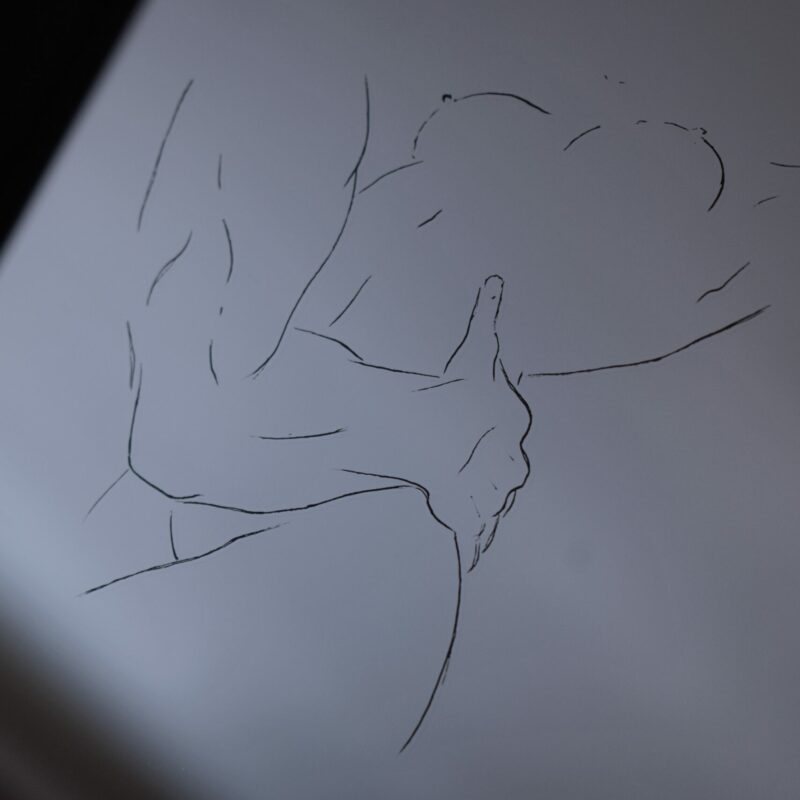 Lustro z grawerem kochanków